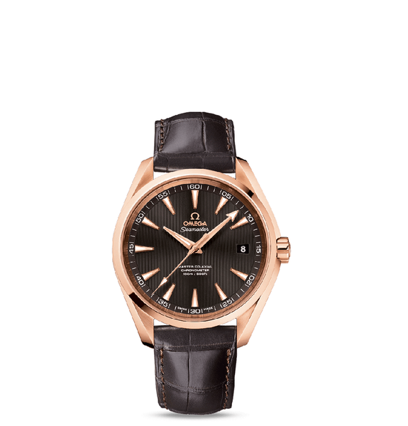  Đồng Hồ Nam Omega Seamaster Aqua Terra Teak Grey Dial 18K Automatic 'Rose Gold' 