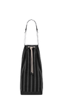 Túi Nữ Saint Laurent Long Basket 'Noir Et Gris' 