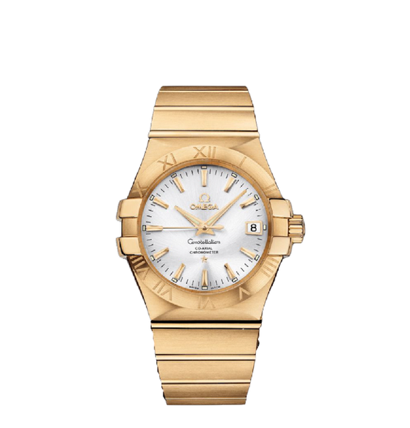  Đồng Hồ Omega Constellation Automatic 18kt Yellow Gold Chronometer Silver Dial 'Gold' 