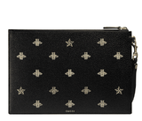  Túi Gucci Bee Star Leather Pouch 'Black' 