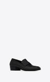  Giày Nam Saint Laurent Solferino Penny Slippers In Smooth Leather 'Noir' 