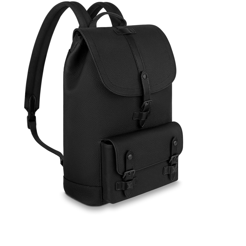  Balo Nam Louis Vuitton Christopher Slim Taurillon Leather 'Black' 
