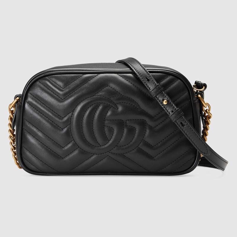  Túi Gucci GG Marmont Matelassé Shoulder Bag Black Leather 