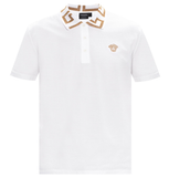  Áo Nam Versace Polo Shirt With Logo 'White' 