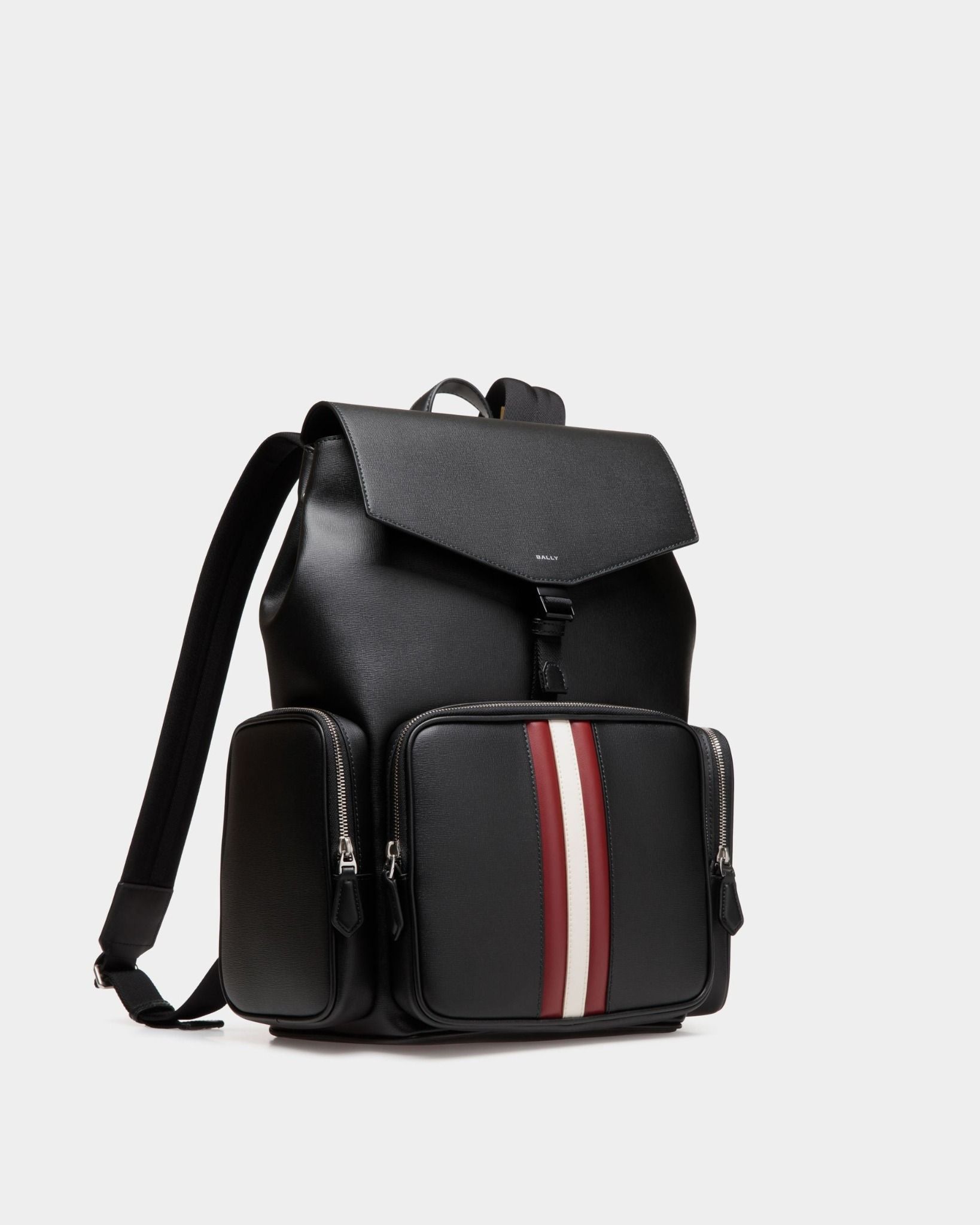  Balo Bally Mythos Backpack In Recycled Leather 'Black' 