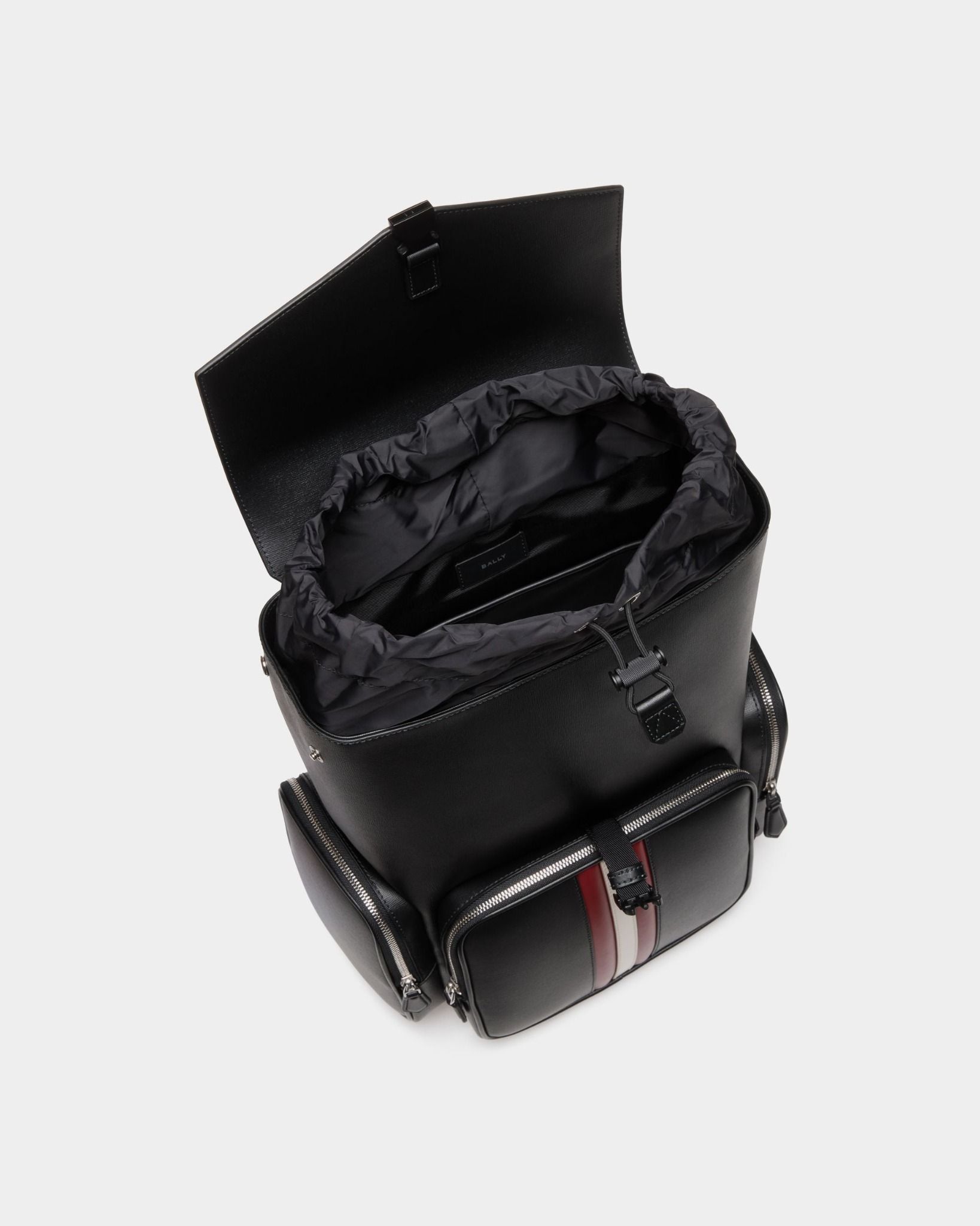  Balo Bally Mythos Backpack In Recycled Leather 'Black' 