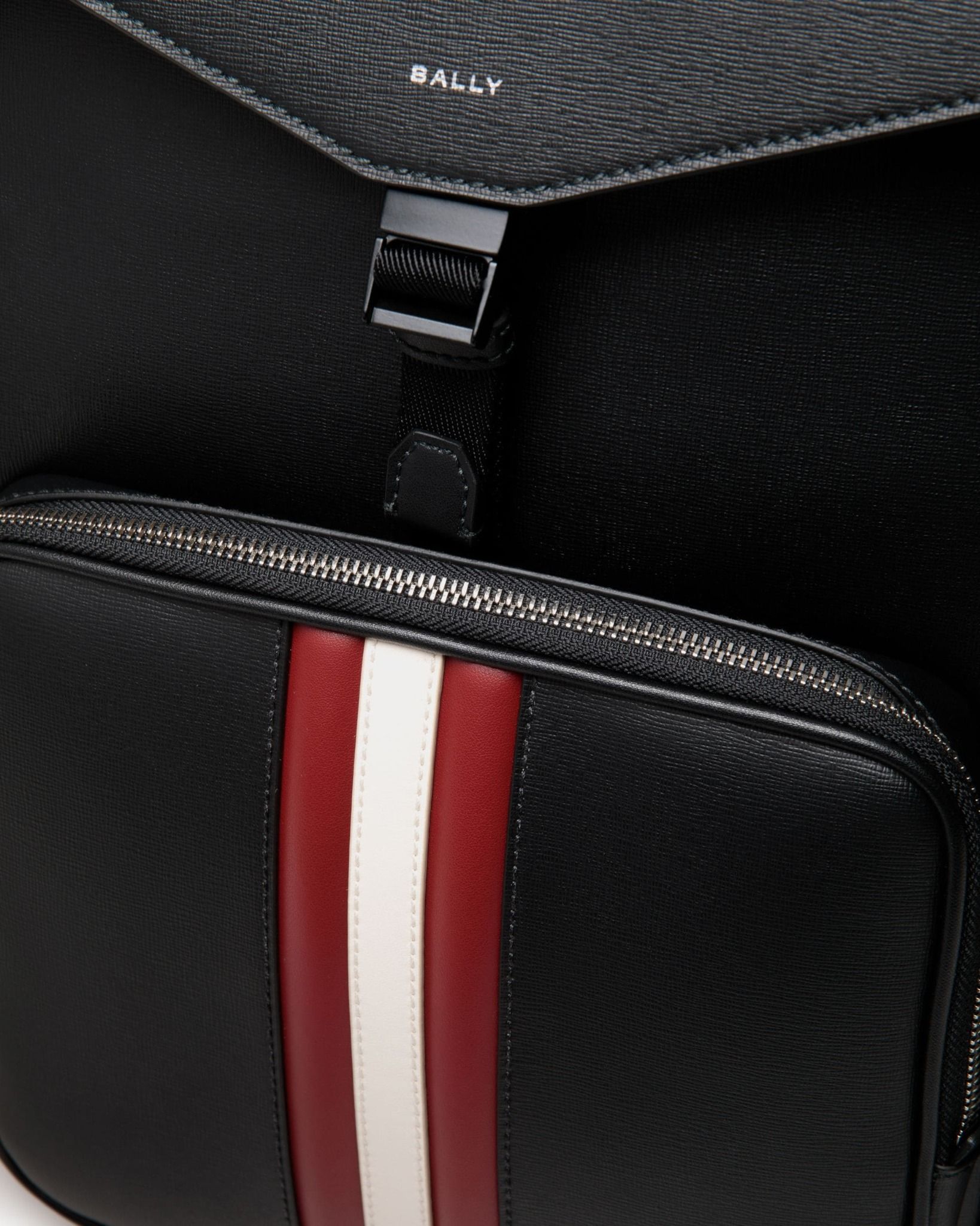  Balo Bally Mythos Backpack In Recycled Leather 'Black' 