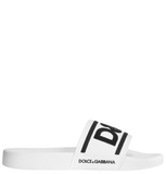  Dép Nam Dolce & Gabbana Beachwear Sliders 'White' 