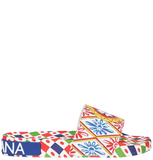  Dép Nam Dolce & Gabbana Slides 'Carretto Print' 