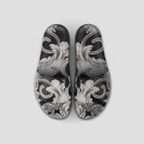  Dép Nam Versace Baroque Printed 'Silver' 