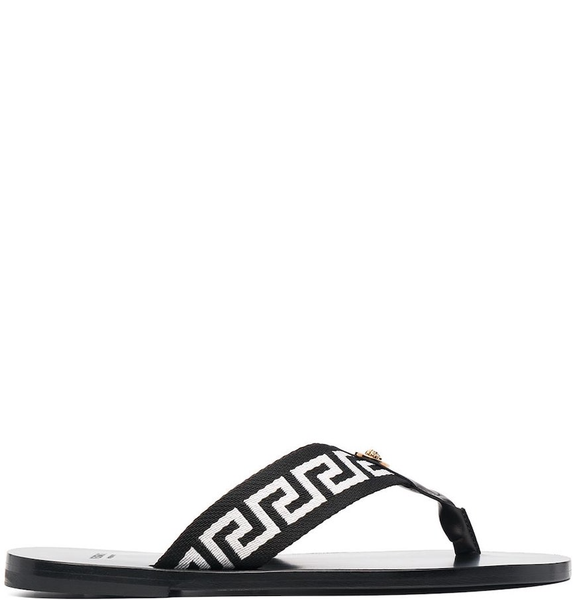  Dép Nam Versace Flip-flops With Logo 'Black' 