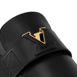  Dép Nữ Louis Vuitton LV Capri Open Back Loafers 'Black' 