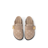  Dép Nữ Louis Vuitton LV Cosy Flat Comfort Clogs 'Beige' 