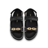  Dép Nữ Louis Vuitton Paseo Flat Comfort Sandals 'Black' 