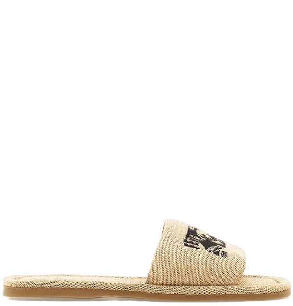  Dép Nữ Salvatore Ferragamo Slide With Logo 'Honey' 