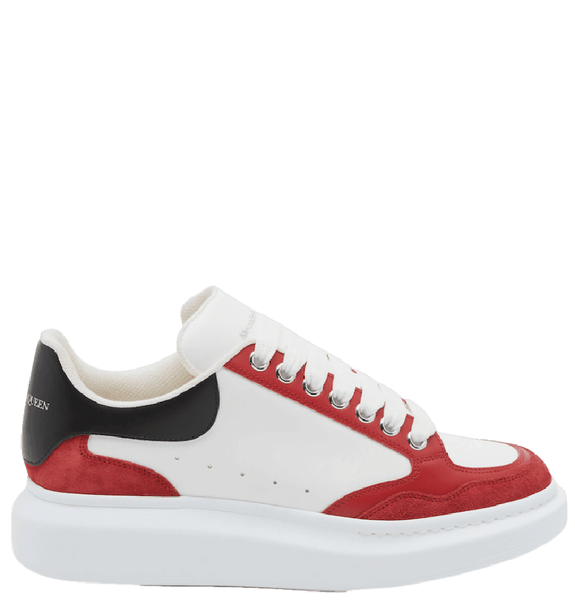  Giày Nam Alexander McQueen Oversized 'White Red' 