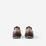  Giày Nam Burberry Check Cotton Sneakers 'Birch Brown' 