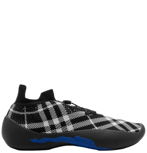  Giày Nam Burberry Check Knit Neptune Sneakers 'Eclipse' 