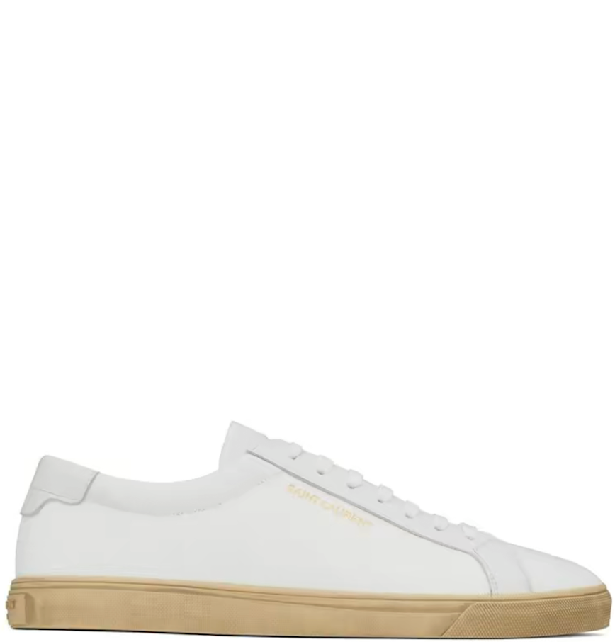  Giày Nam Saint Laurent Andy Sneakers In Canvas 'Off White' 