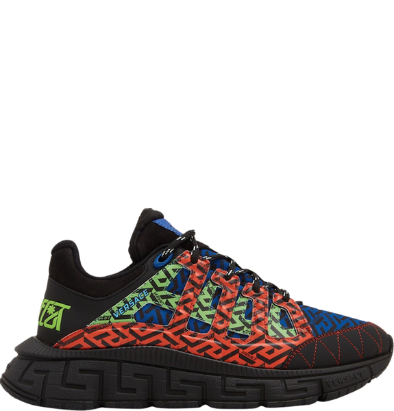  Giày Nam Versace Trigreca Trainers La Greca Signature Print 'Black' 