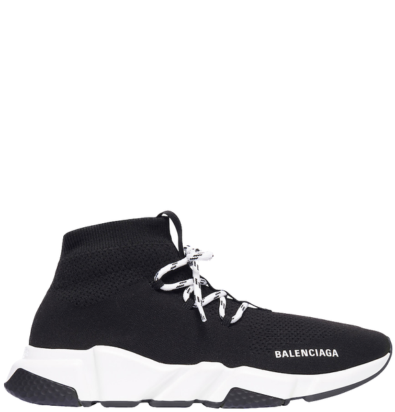  Giày Nữ Balenciaga Speed Lace-up Trainers 'Black White' 