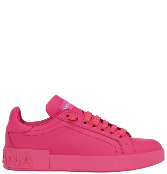  Giày Nữ Dolce & Gabbana Portofino Sneakers 'Pink' 