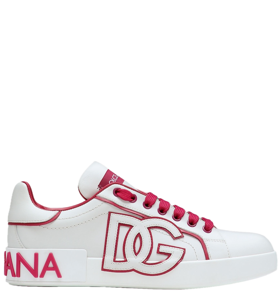  Giày Nữ Dolce & Gabbana Portofino Sneakers 'Pink' 