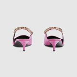  Giày Nữ Gucci Signoria Slingback Pump 'Pink' 