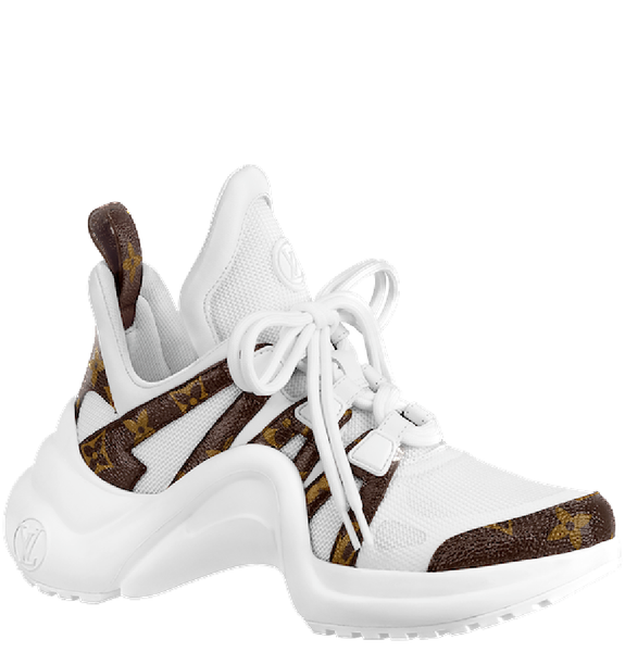  Giày Nữ Louis Vuitton LV Archlight Trainers 'White Brown' 
