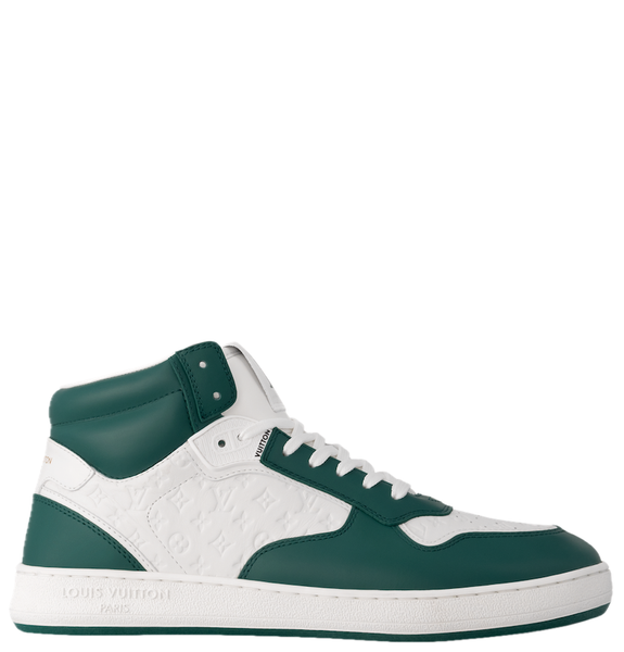  Giày Nữ Louis Vuitton LV Stadium Mid-Top Trainers 'Green' 