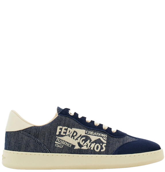  Giày Nữ Salvatore Ferragamo Low Top Sneaker 'Blue' 