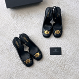  Giày Nữ Versace Medusa Slingback 'Black' 