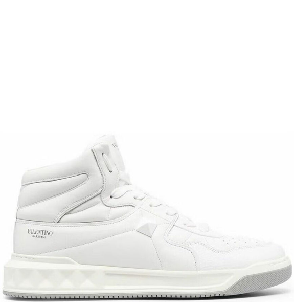  Giày Nam Valentino One Stud Mid Top Nappa 'White' 