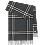  Khăn Burberry Wide Check Cashmere Scarf 'Dark Charcoal' 