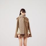  Khăn Gucci GG Jacquard Knitted Scarf 'Brown' 