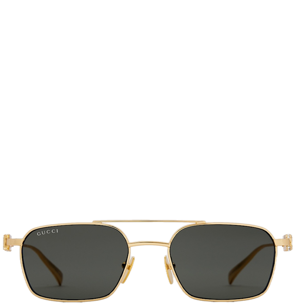  Kính Gucci Rectangular Frame Sunglasses 'Gold' 