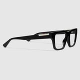  Kính Gucci Rectangular Optical Frame 'Black' 