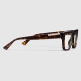  Kính Gucci Rectangular Optical Frame 'Brown' 