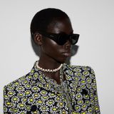  Kính Nữ Gucci Rectangular Sunglasses 'Black' 