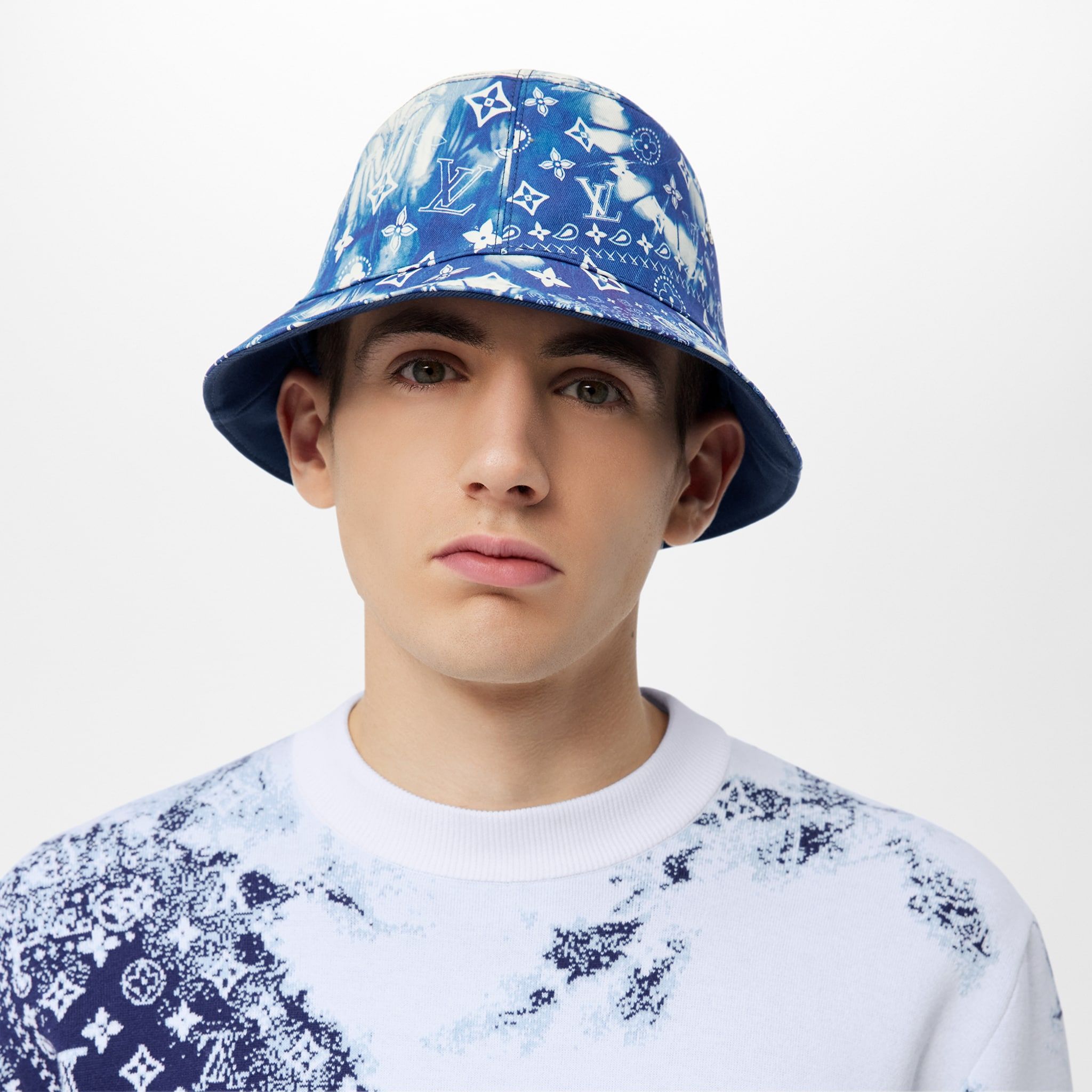 Mua Mũ Louis Vuitton LV Monogram Essential Bucket Hat M78772 Màu Xanh Dương   Louis Vuitton  Mua tại Vua Hàng Hiệu h051675