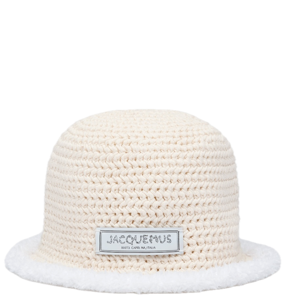 Mũ Nữ Jacquemus Bordino Bucket Hat 'Off-White' 