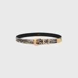  Thắt Lưng Nữ Celine Medium Western Belt 'Zebra' 