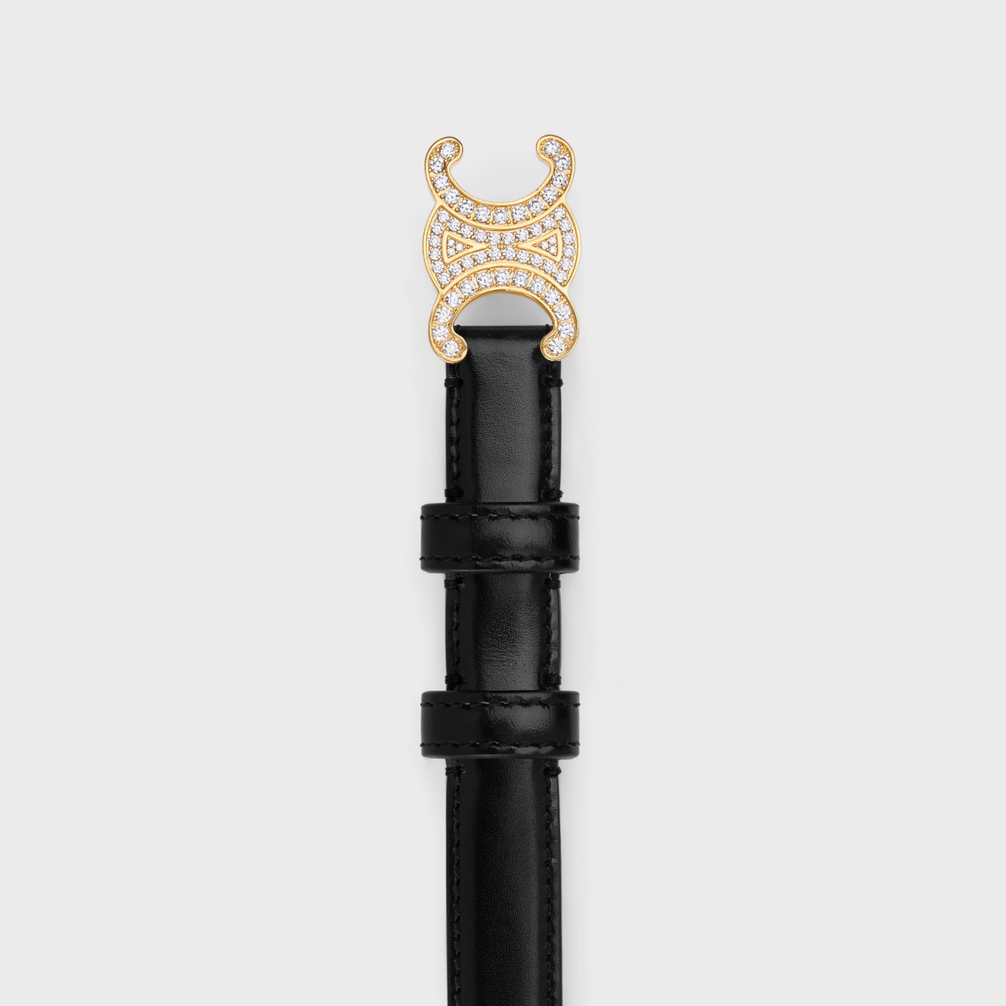  Thắt Lưng Nữ Celine Small Triomphe Belt 'Black' 