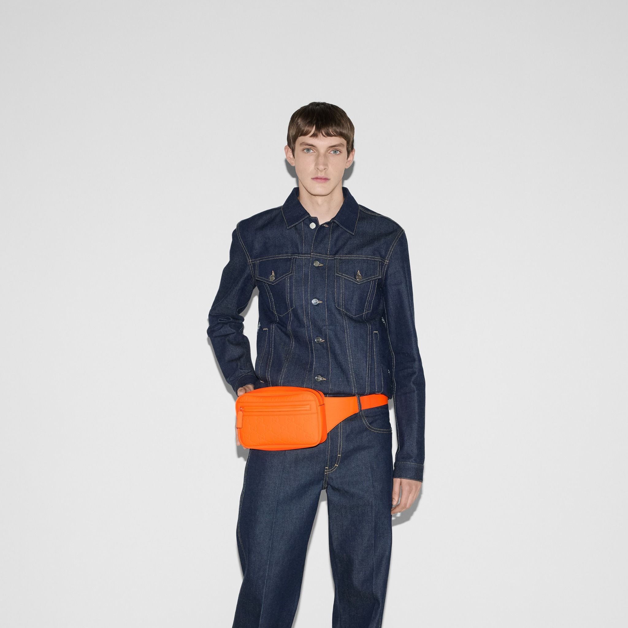  Túi Gucci Gg Rubber-effect Belt Bag 'Orange' 