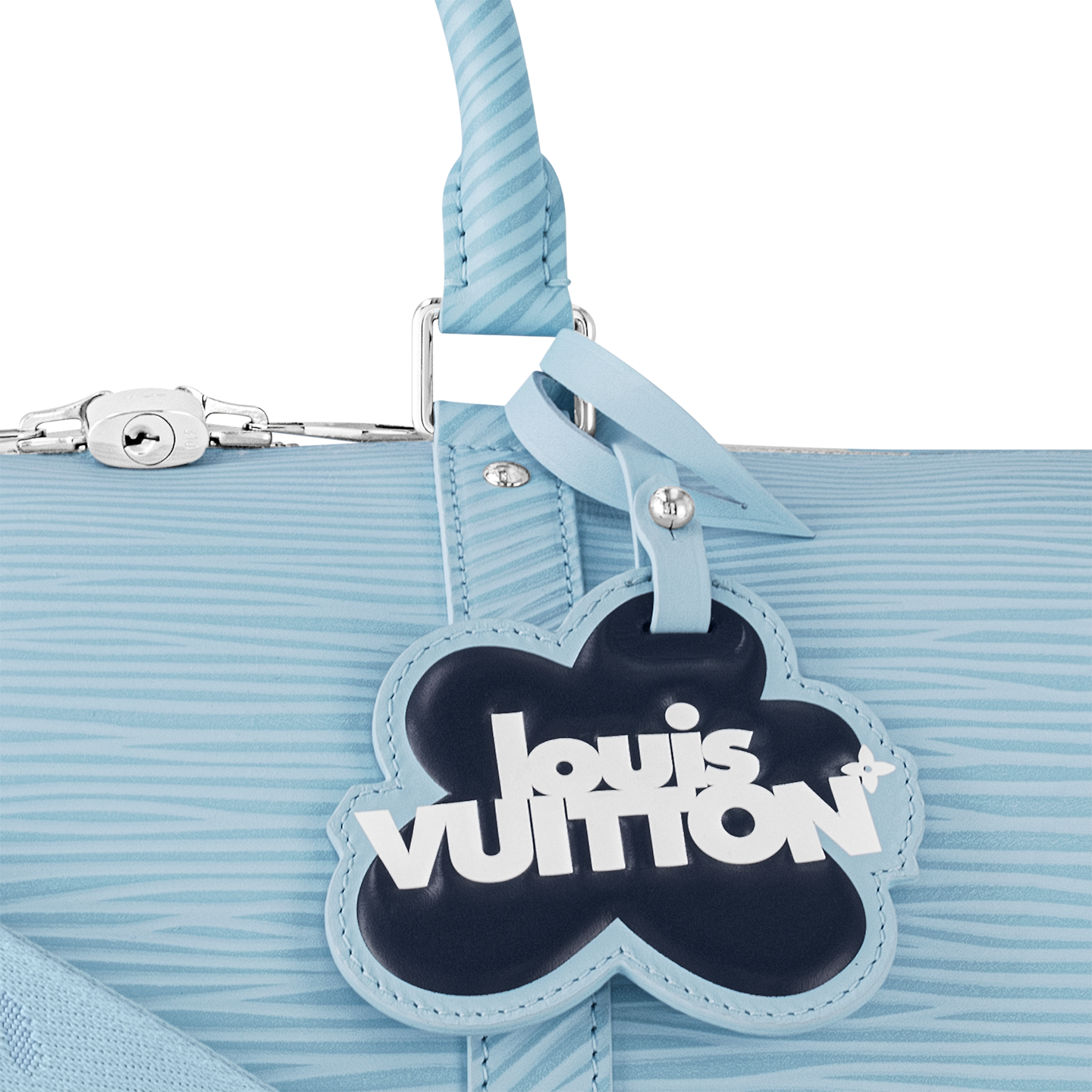  Túi Louis Vuitton Keepall Bandoulière 50 Bag 'Sky Blue' 
