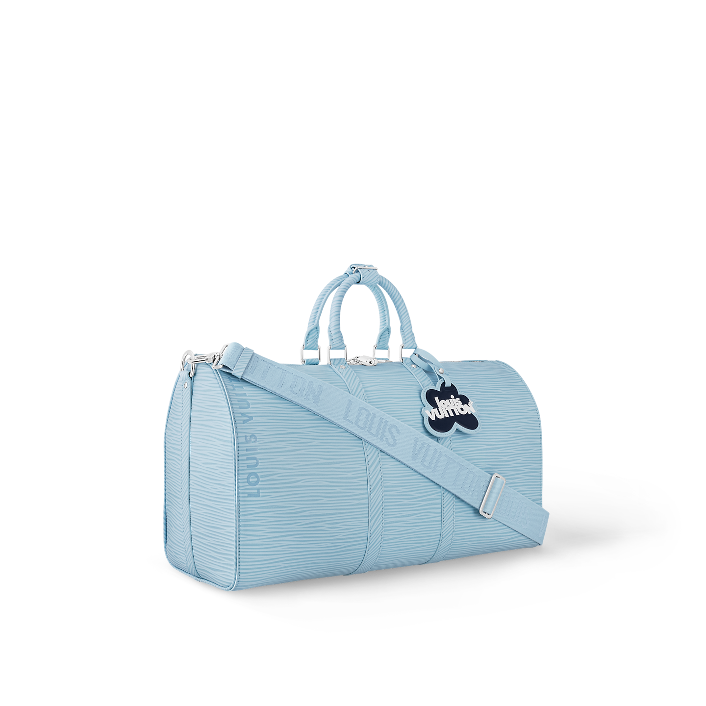  Túi Louis Vuitton Keepall Bandoulière 50 Bag 'Sky Blue' 