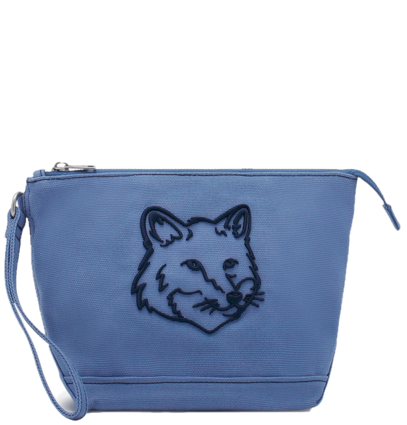  Túi Maison Kitsune Bold Fox Head Pouch 'Blue' 