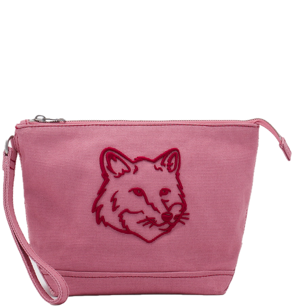  Túi Maison Kitsune Bold Fox Head Pouch 'Pink' 
