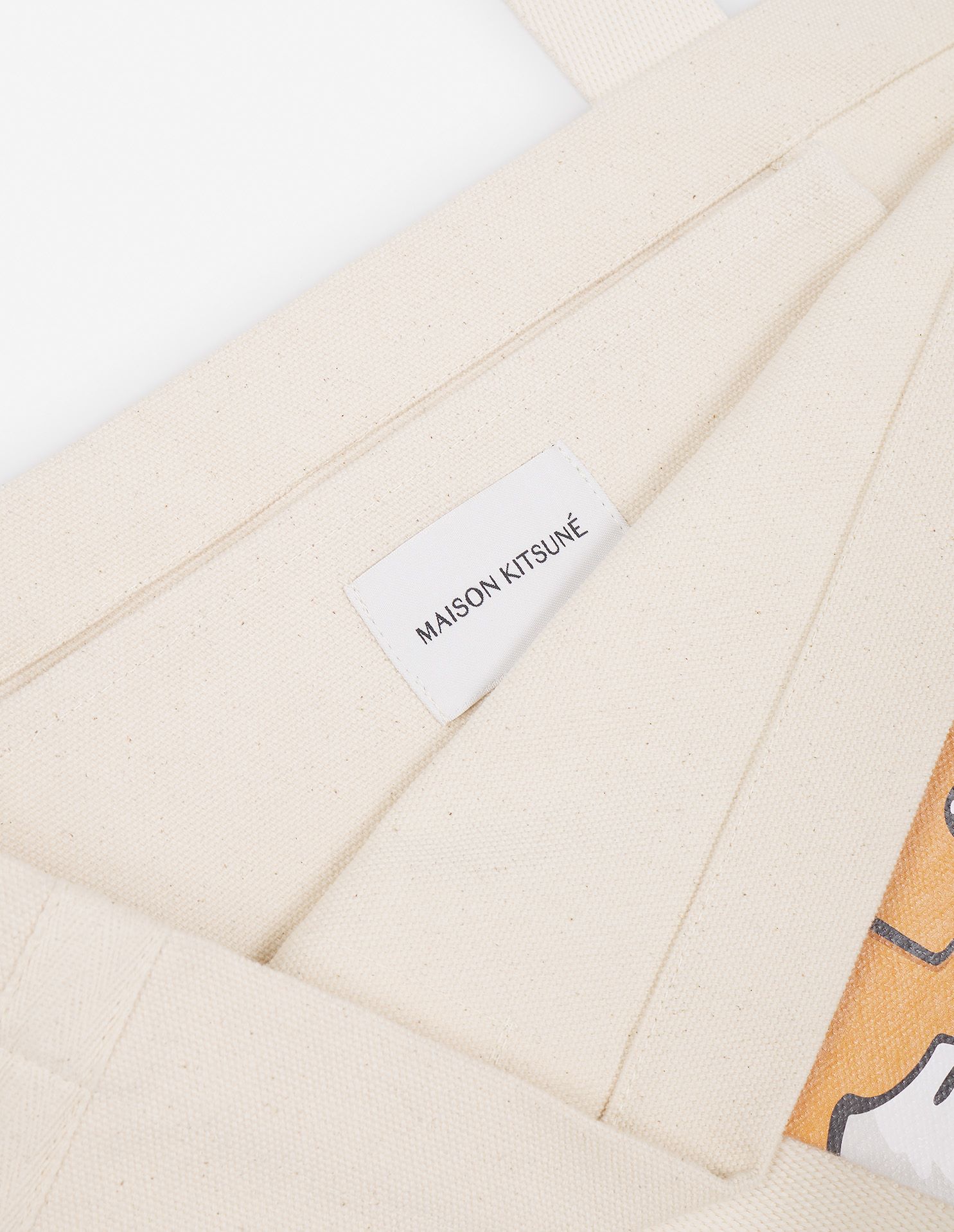  Túi Maison Kitsune Fox Head Tote Bag 'Ecru' 