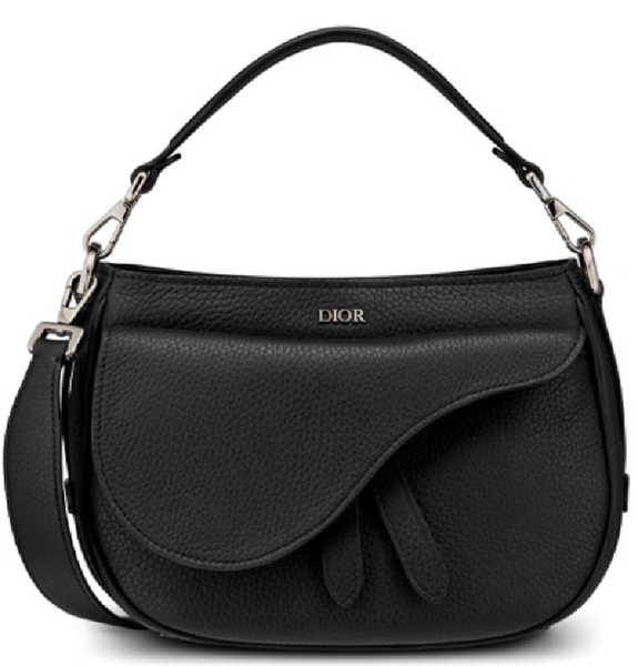  Túi Nam Dior Mini Saddle Soft Grained Calfskin 'Black' 